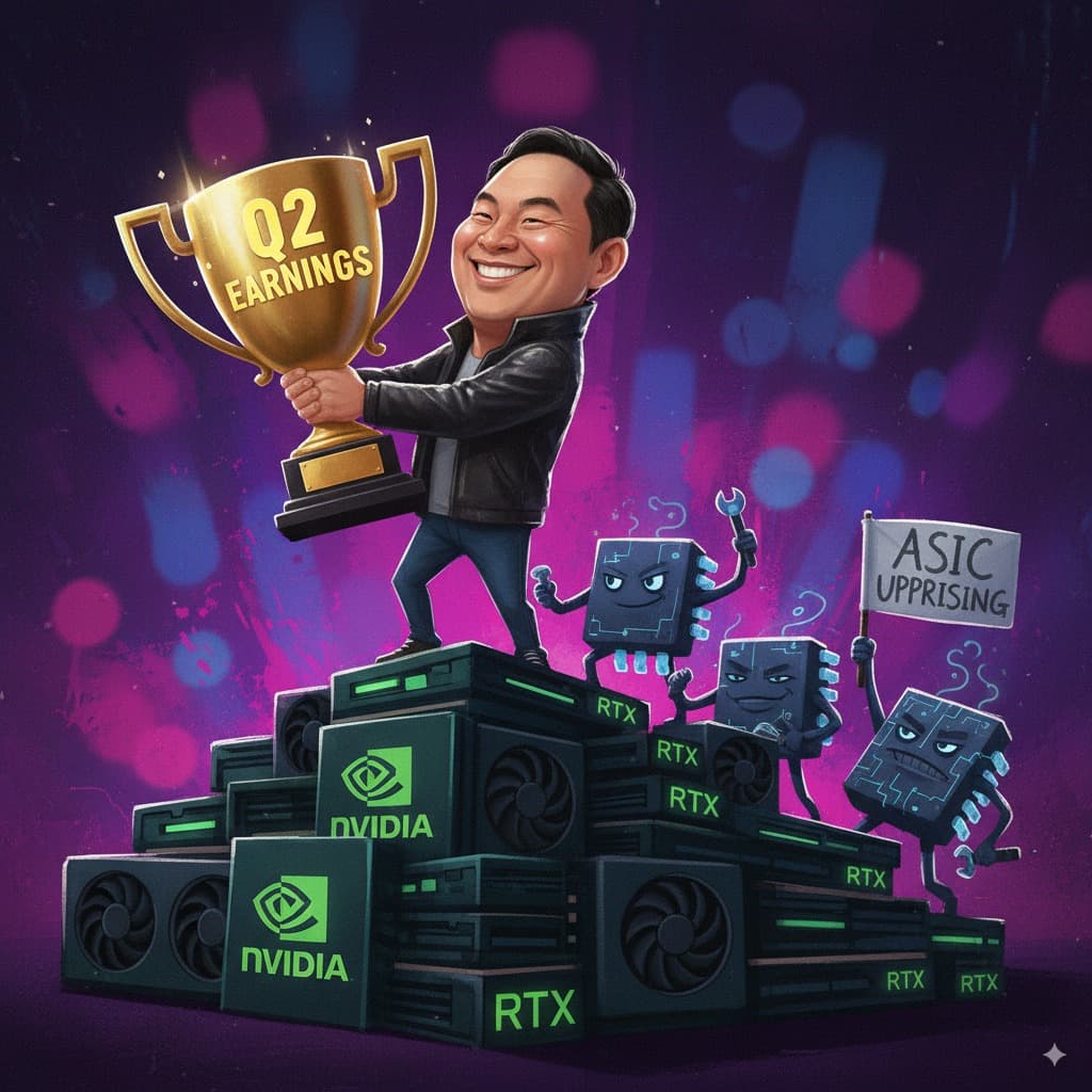 Cover Image for Сильные финансовые результаты NVIDIA не скрывают растущую угрозу со стороны ASIC-чипов