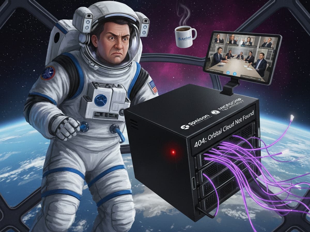 Cover Image for Axiom Space и Spacebilt создадут первый орбитальный дата-центр на МКС к 2027 году