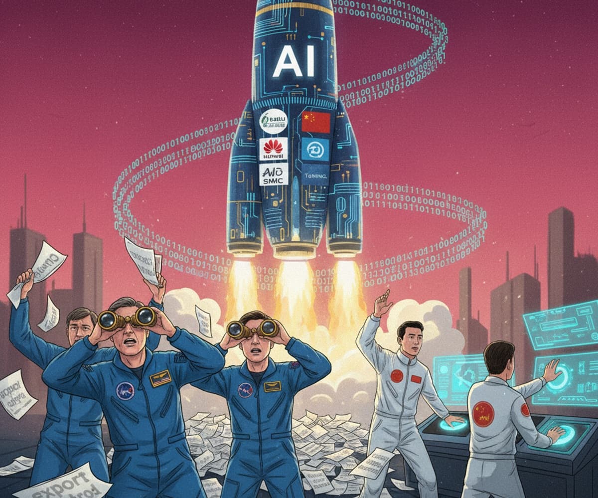 Cover Image for Китай перенял стратегию NASA в гонке ИИ, пока Запад ограничивает экспорт чипов