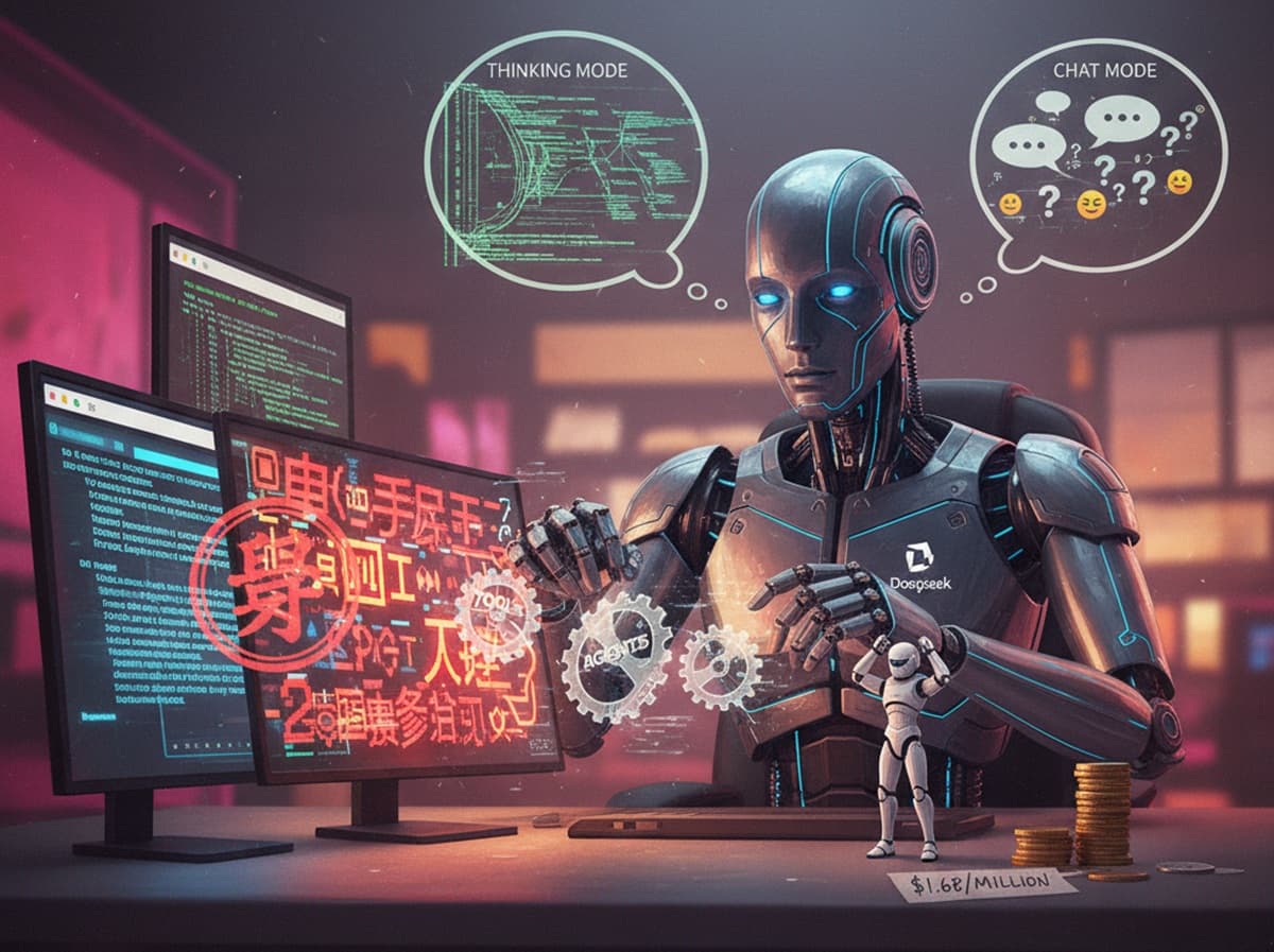 Cover Image for DeepSeek выпустила улучшенную модель V3.1-Terminus с фокусом на инструментальных задачах