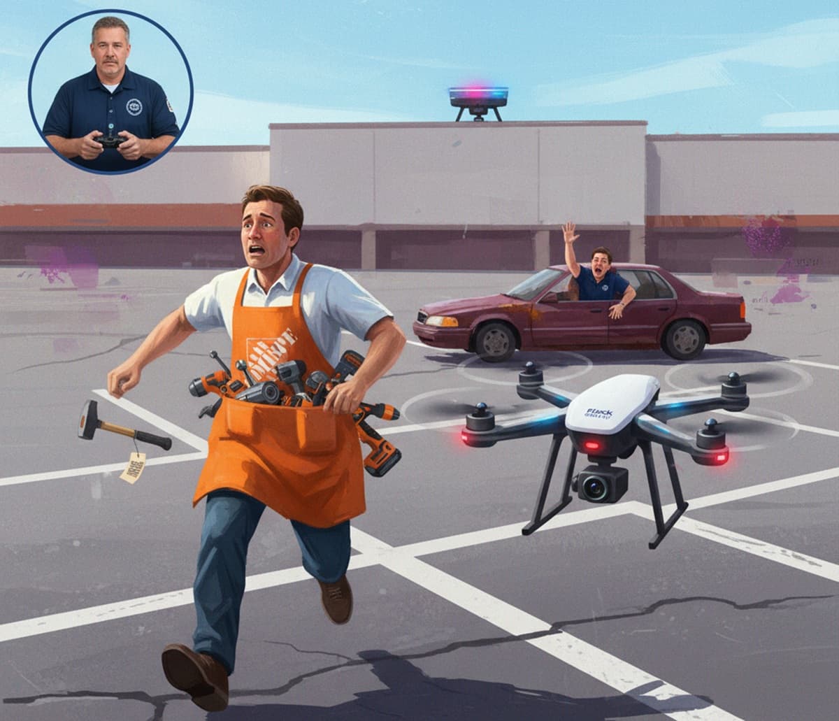 Cover Image for Беспилотные ИИ-дроны начнут преследовать магазинных воров