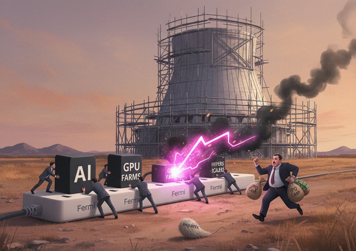 Cover Image for Fermi строит крупнейший в США энергокампус для дата-центров ИИ с ядерными реакторами