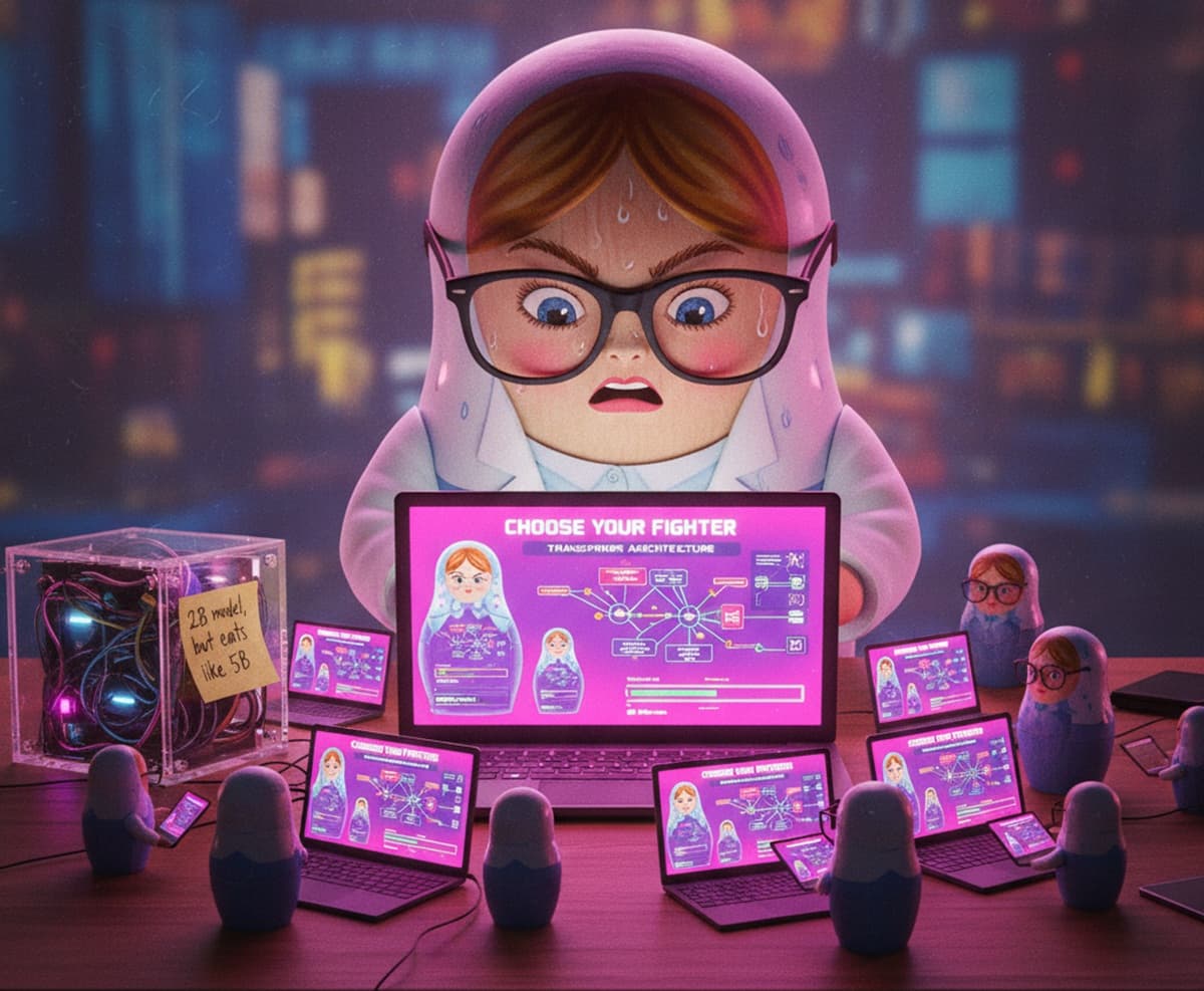 Cover Image for Gemma 3n и MatFormer: как одна модель превращается в целое семейство эффективных решений