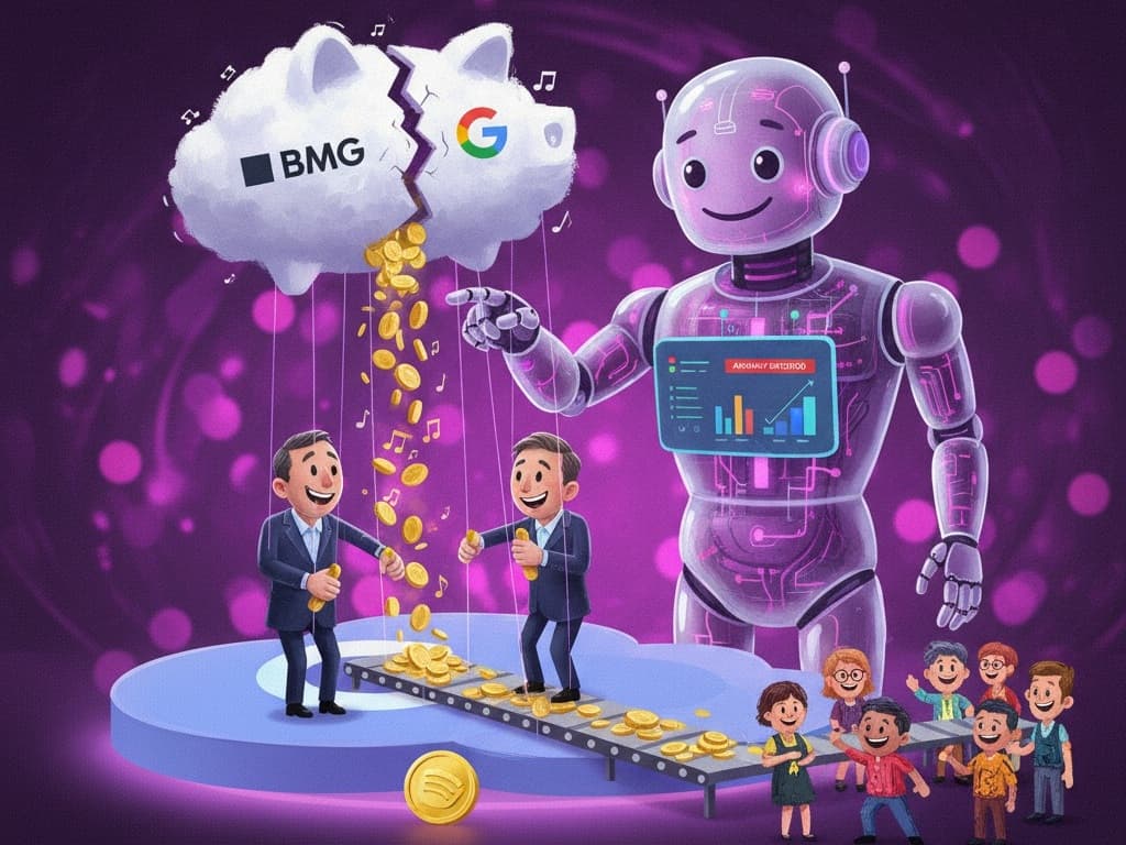 Cover Image for BMG и Google Cloud создали приложение, которое с помощью ИИ оценивает размер роялти за музыку