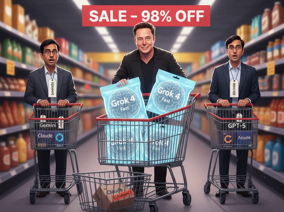 Cover Image for Новая модель Grok 4 Fast от xAI обещает производительность уровня Gemini 2.5, но на 98% дешевле