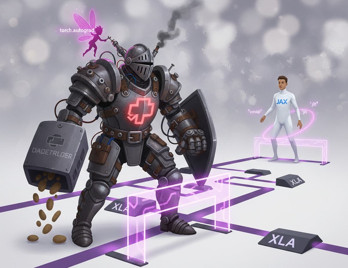 Cover Image for Миграция с PyTorch на JAX для GPU: стратегии внедрения в корпоративном машинном обучении