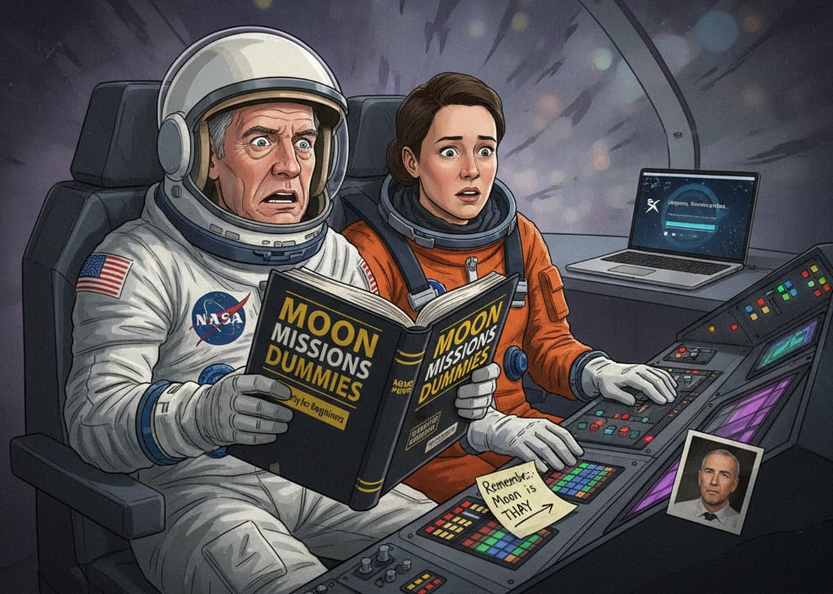 Cover Image for NASA планирует первую за 50 лет пилотируемую миссию к Луне в феврале 2026 года