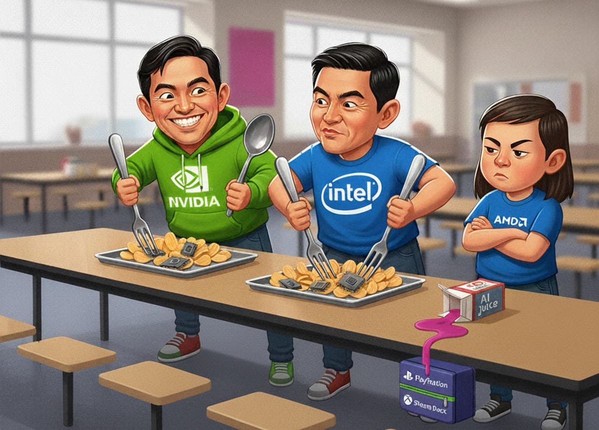 Cover Image for Nvidia и Intel объединяются против AMD в битве за процессоры