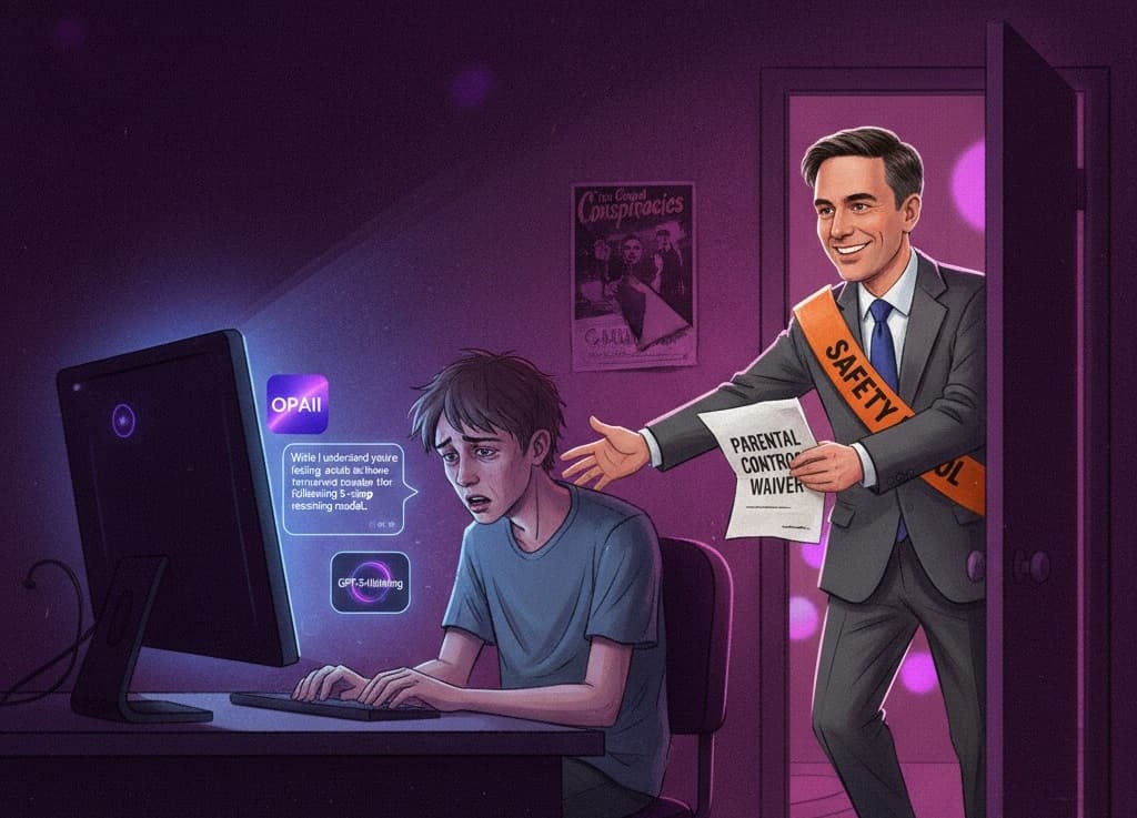 Cover Image for OpenAI направит опасные диалоги на GPT-5 и добавит родительский контроль