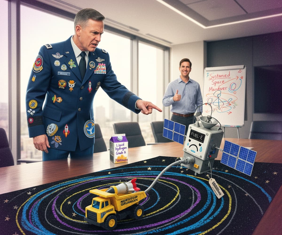 Cover Image for Космические силы США разрабатывают маневренные спутники для противодействия военным угрозам