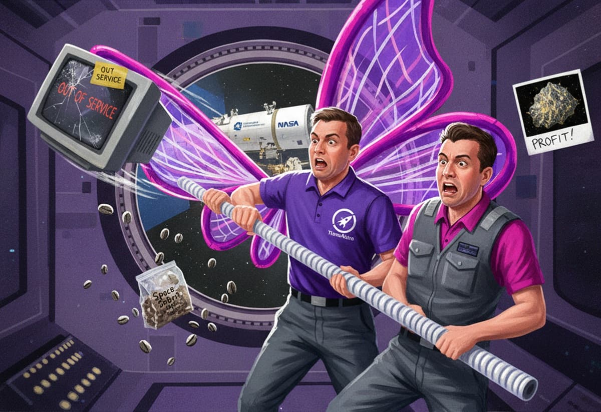 Cover Image for На МКС отправят надувную систему в виде мешка для сбора космического мусора