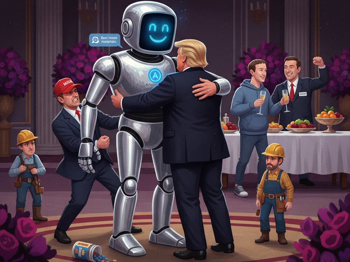 Cover Image for MAGA-активисты бьют тревогу из-за того, что Трамп подыгрывает ИИ-проектам и техногигантам