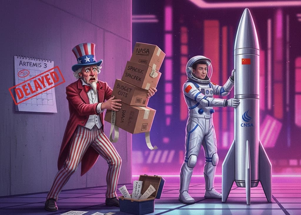 Cover Image for Эксперты предупреждают: США могут проиграть Китаю в новой лунной гонке
