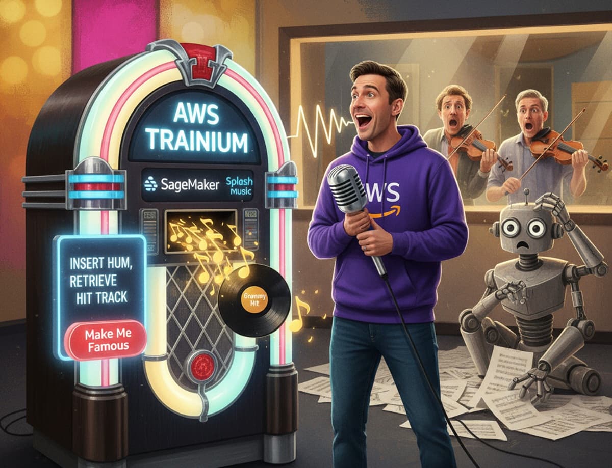 Cover Image for Splash Music использует AWS Trainium для создания музыкальной модели HummingLM