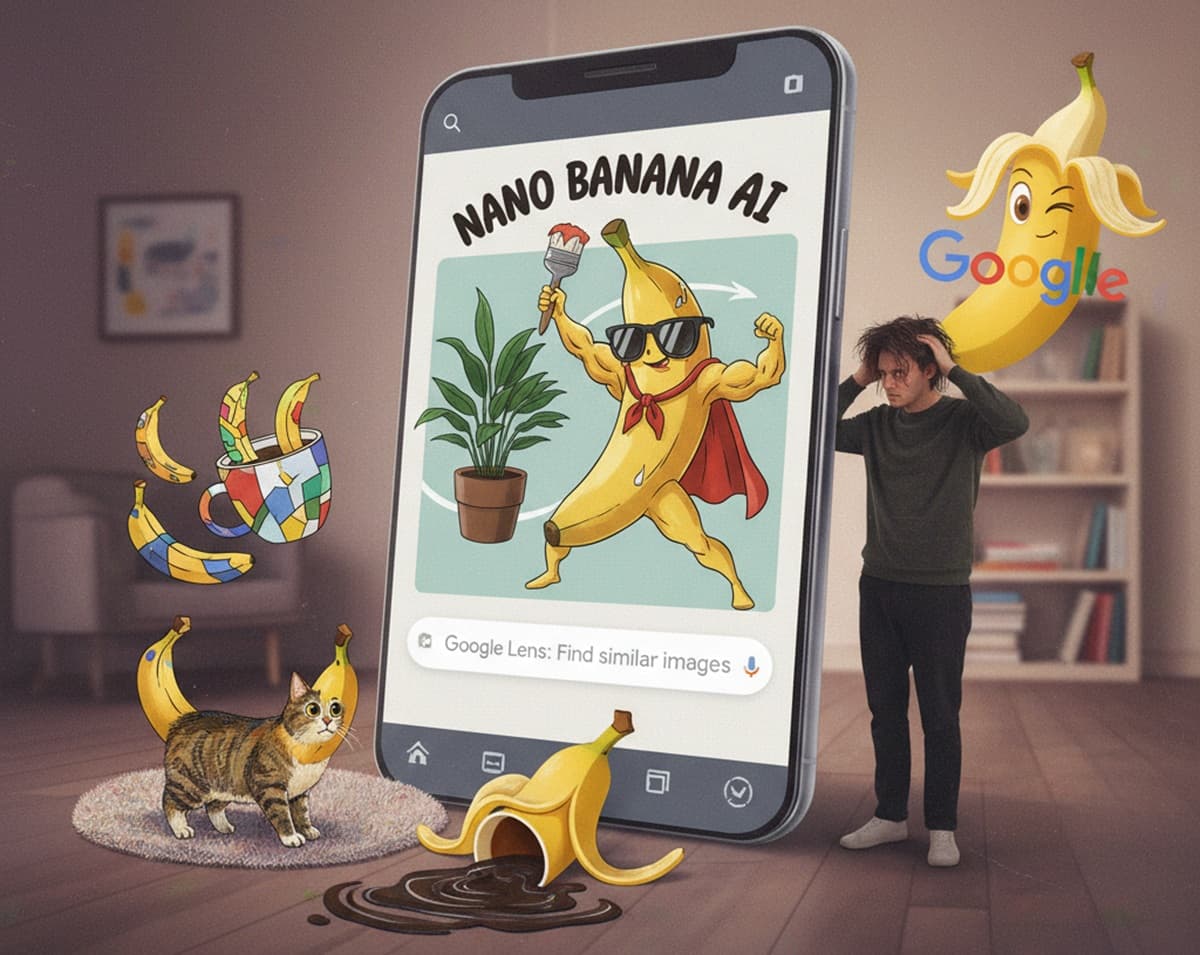 Cover Image for Google интегрирует AI-редактор изображений Nano Banana в поиск, фото и NotebookLM