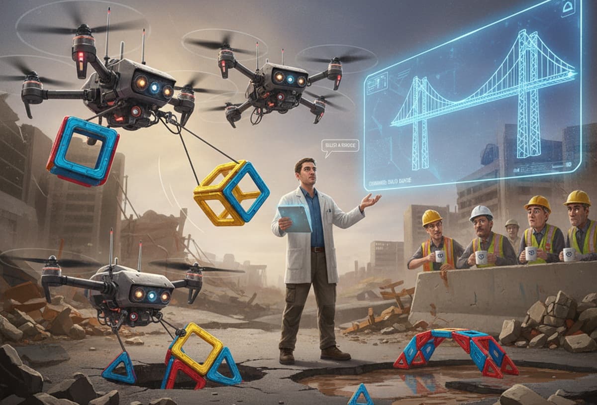 Cover Image for Дроны с ИИ осваивают 3D-печать для строительства в труднодоступных местах