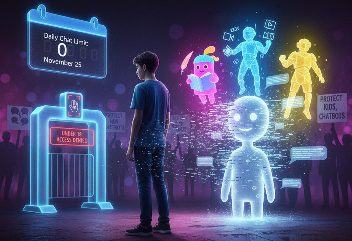 Cover Image for Character.AI ограничивает чат-боты для несовершеннолетних после трагедий