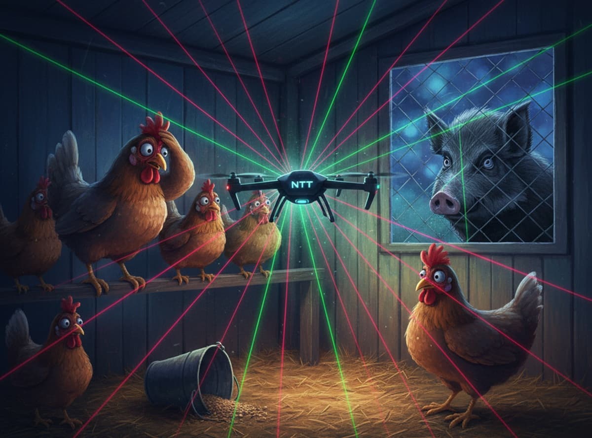 Cover Image for Японские дроны с лазерами защищают курятники от птичьего гриппа