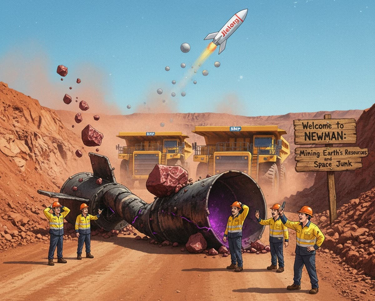 Cover Image for В Австралии рядом с железорудным рудником упали обломки китайской космической ракеты