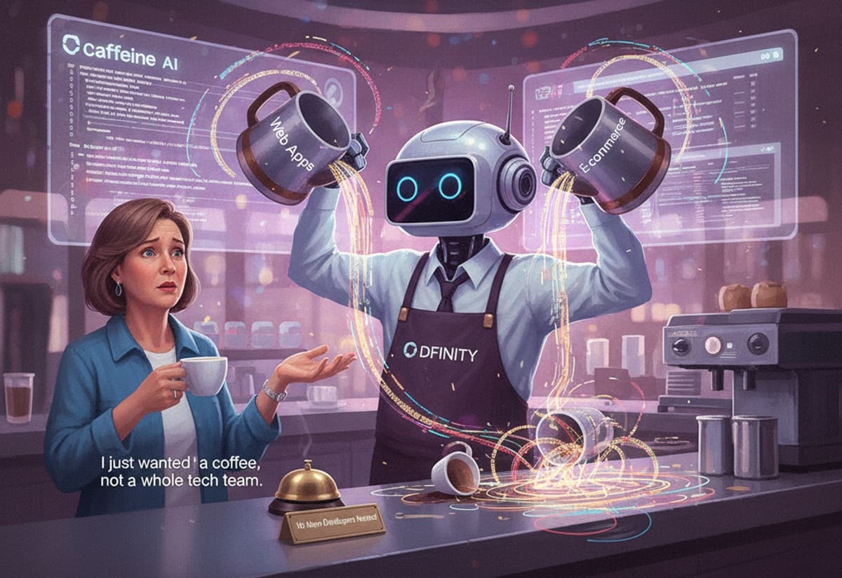 Cover Image for Dfinity запускает платформу Caffeine для создания приложений без программирования