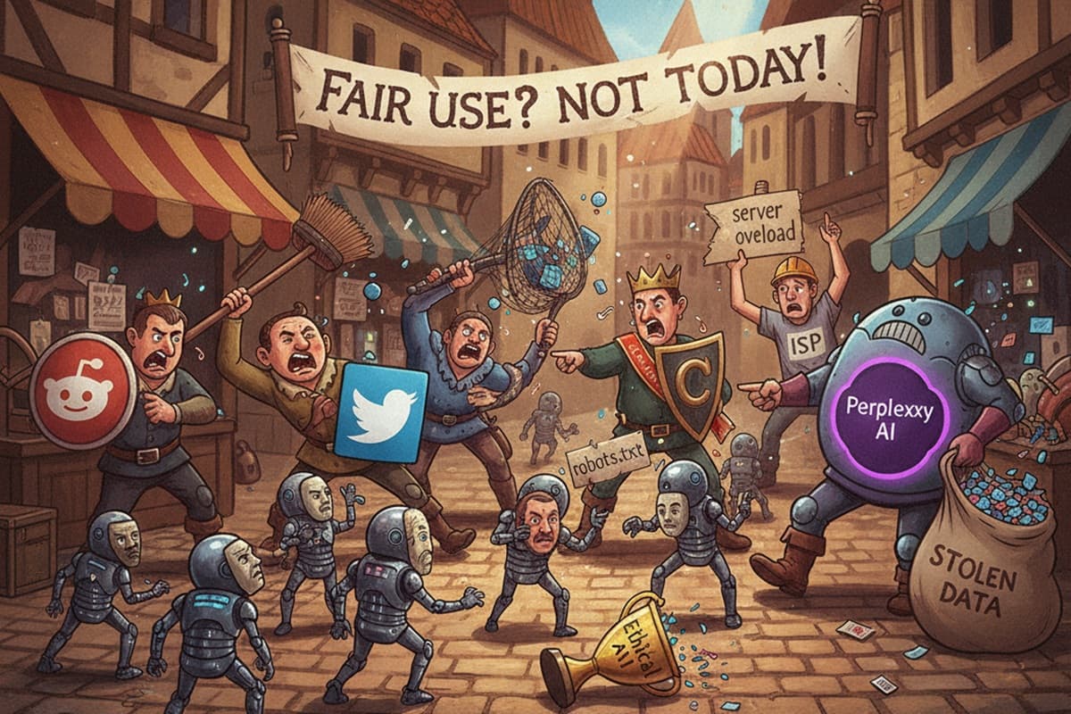 Cover Image for Веб-индустрия и СМИ восстают против ИИ-скраперов, из-за которых теряют трафик