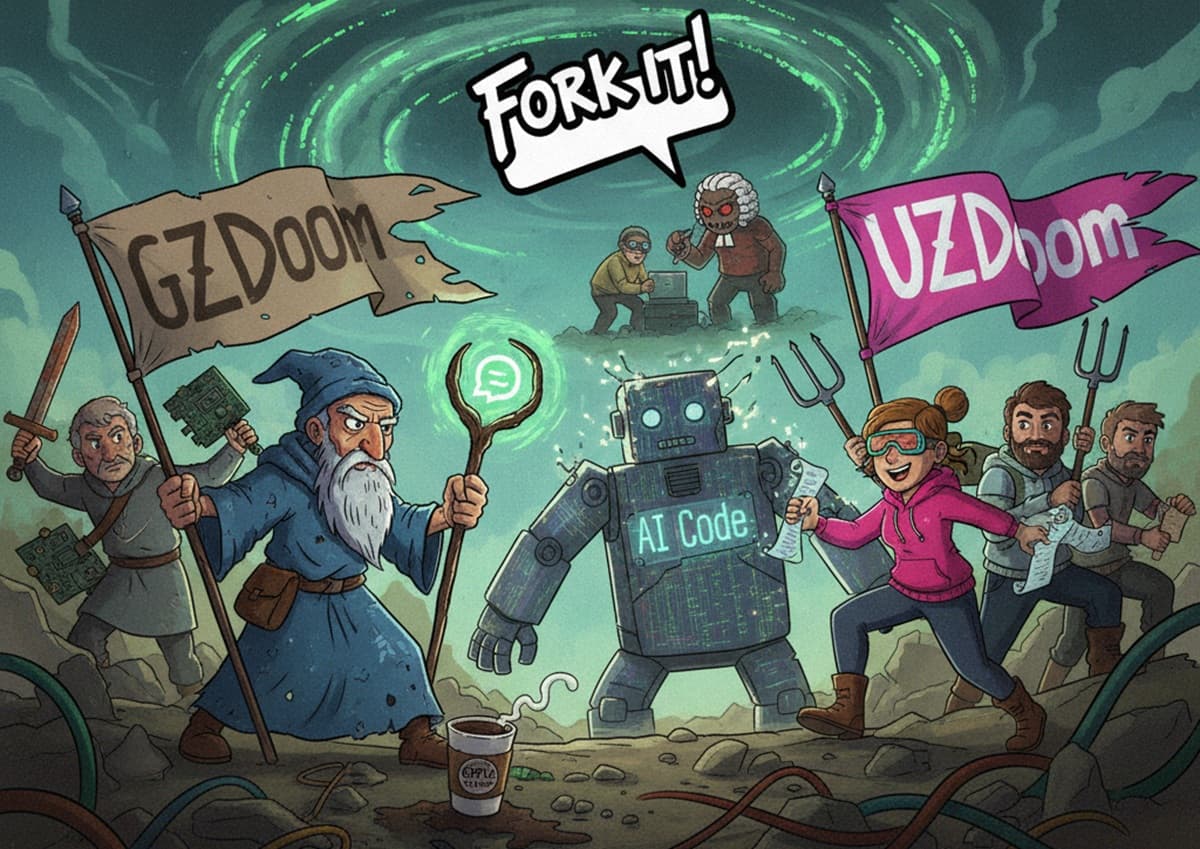 Cover Image for Разработчики римейка Doom разделились из-за использования ChatGPT в коде проекта