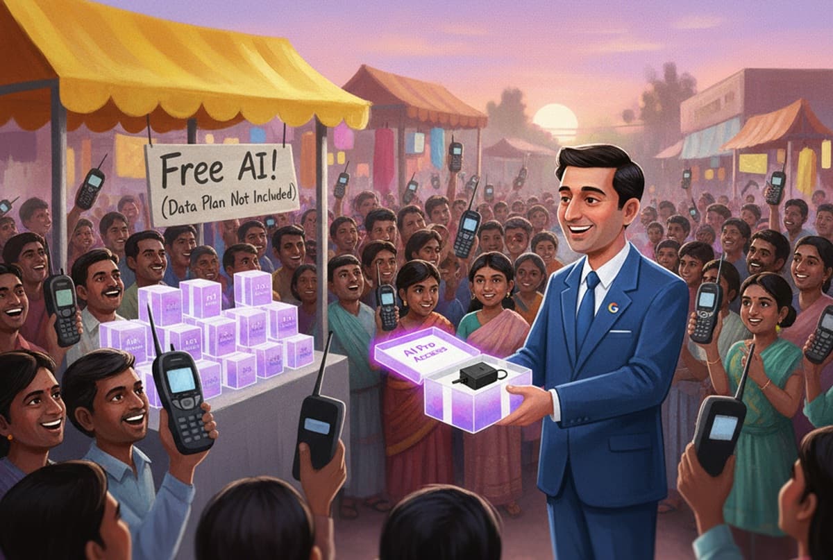 Cover Image for Google предоставит бесплатный доступ к AI Pro миллионам пользователей Jio в Индии