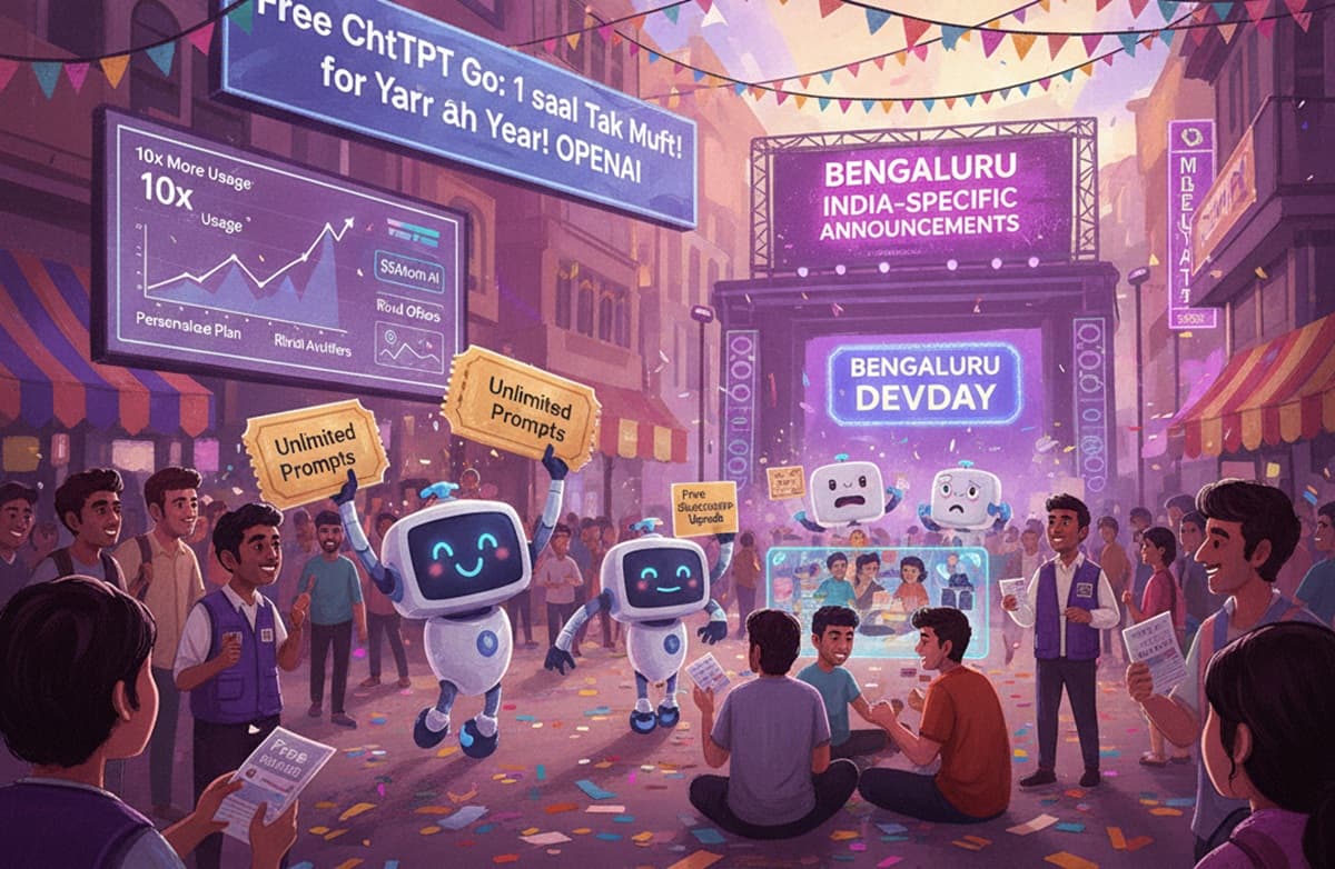 Cover Image for OpenAI раздает ChatGPT Go бесплатно на год в Индии