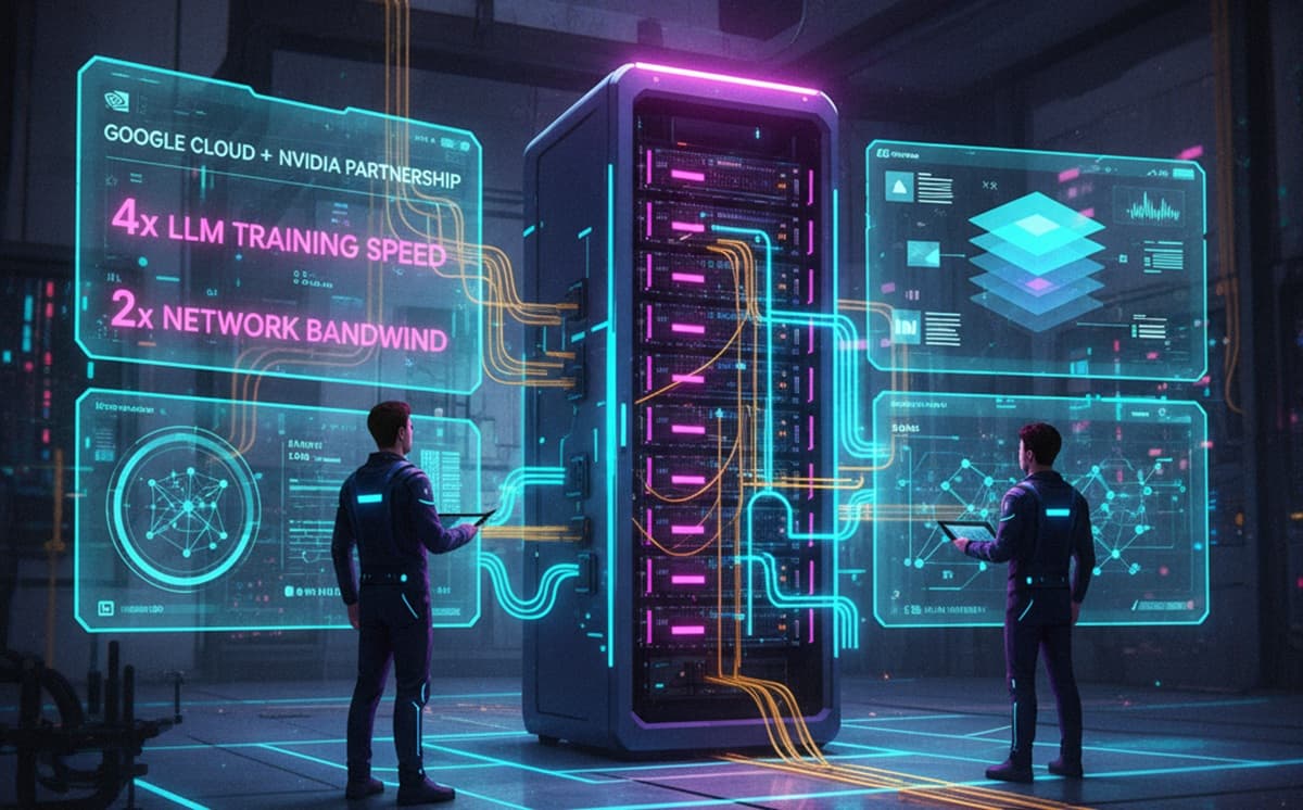 Cover Image for Google Cloud запускает тренировки моделей в Vertex AI с ускорением A4X Max