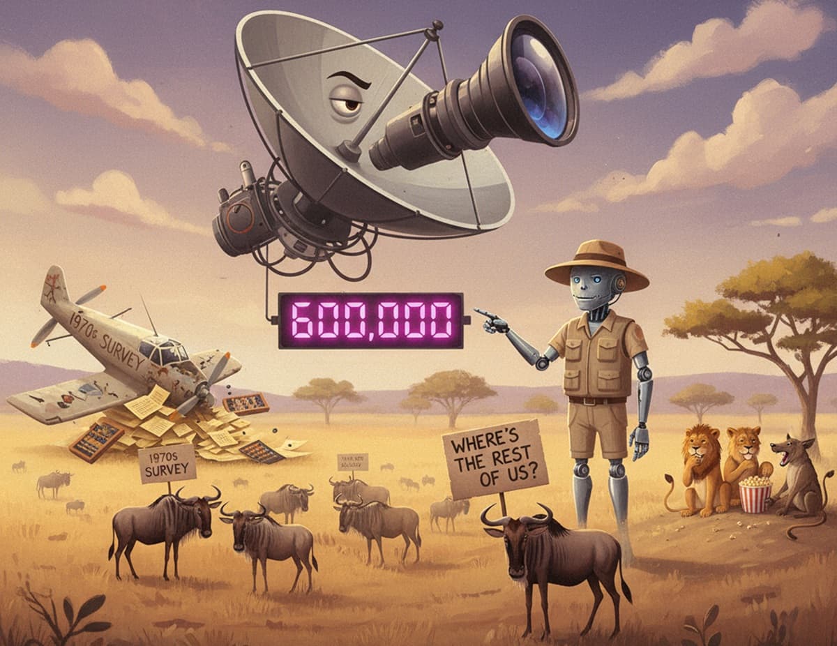 Cover Image for Как ИИ вместе со спутниками помогает считать животных в Африке