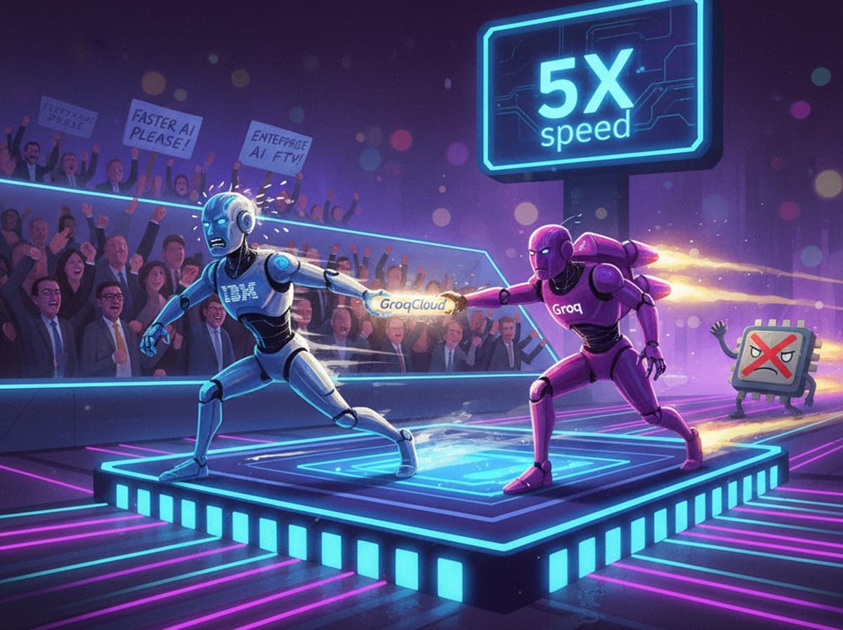 Cover Image for IBM и Groq объединяются для ускорения внедрения агентного ИИ в бизнесе