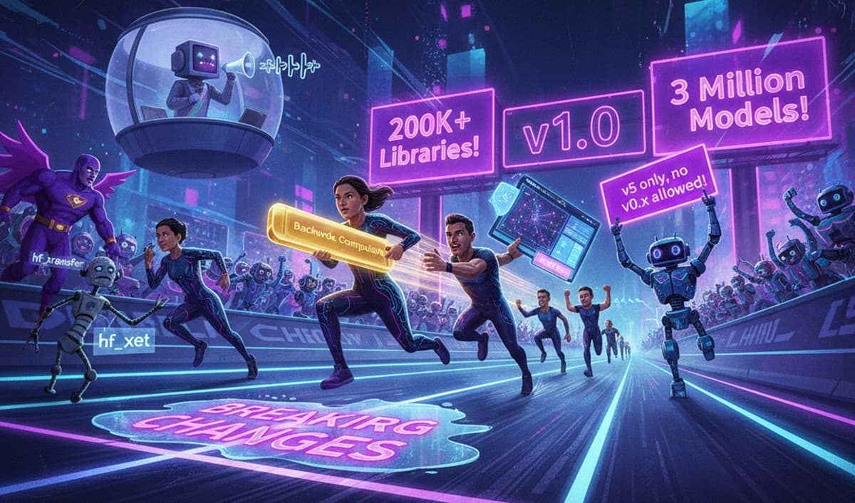 Cover Image for Hugging Face Hub выпускает первую стабильную версию библиотеки после 5 лет разработки