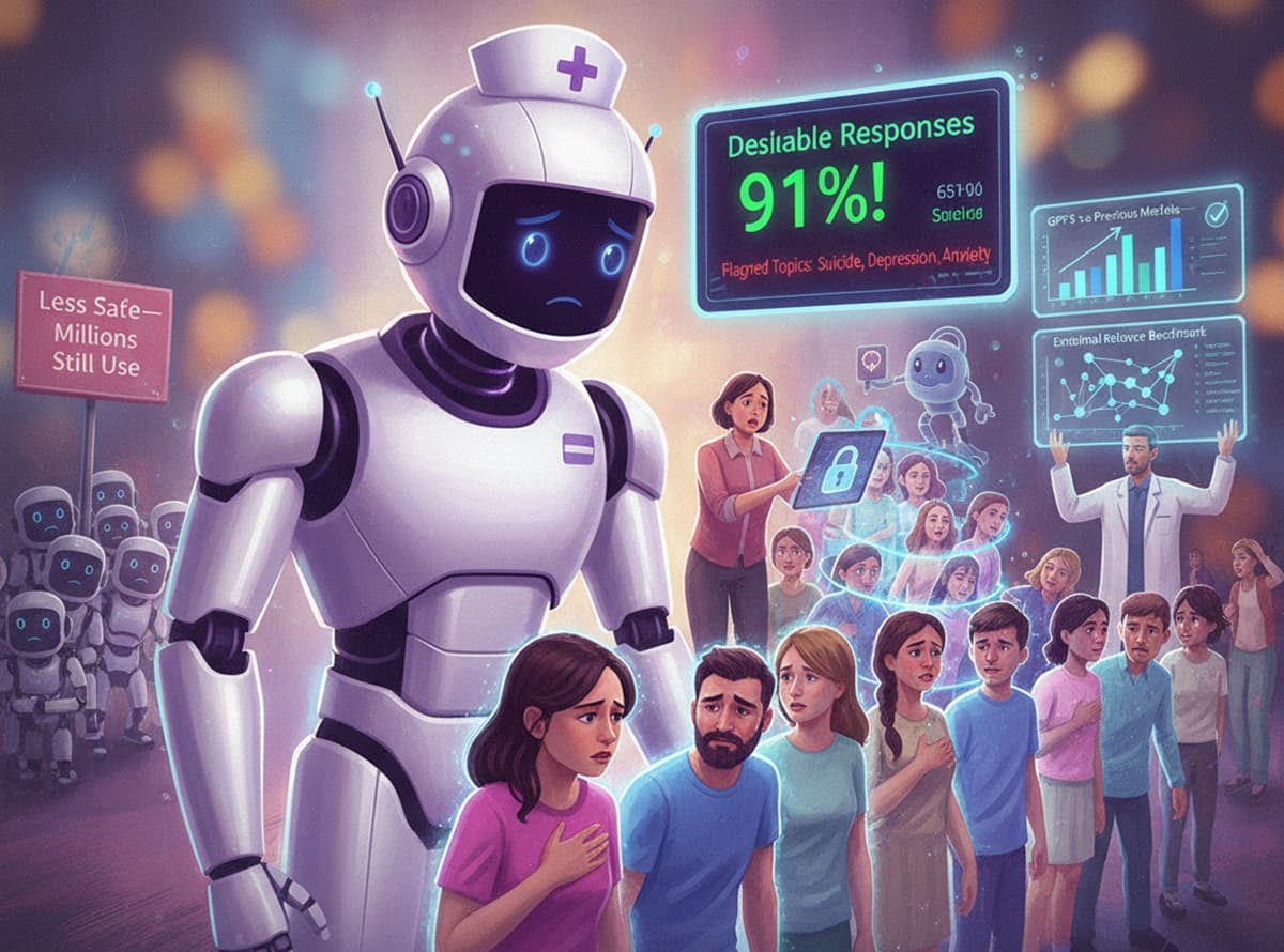 Cover Image for Более миллиона человек каждую неделю обсуждают суицидальные мысли с ChatGPT