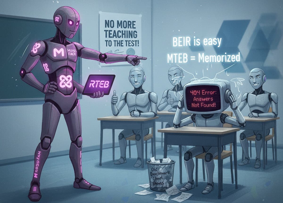 Cover Image for Hugging Face представляет RTEB — новый стандарт оценки качества поисковых моделей