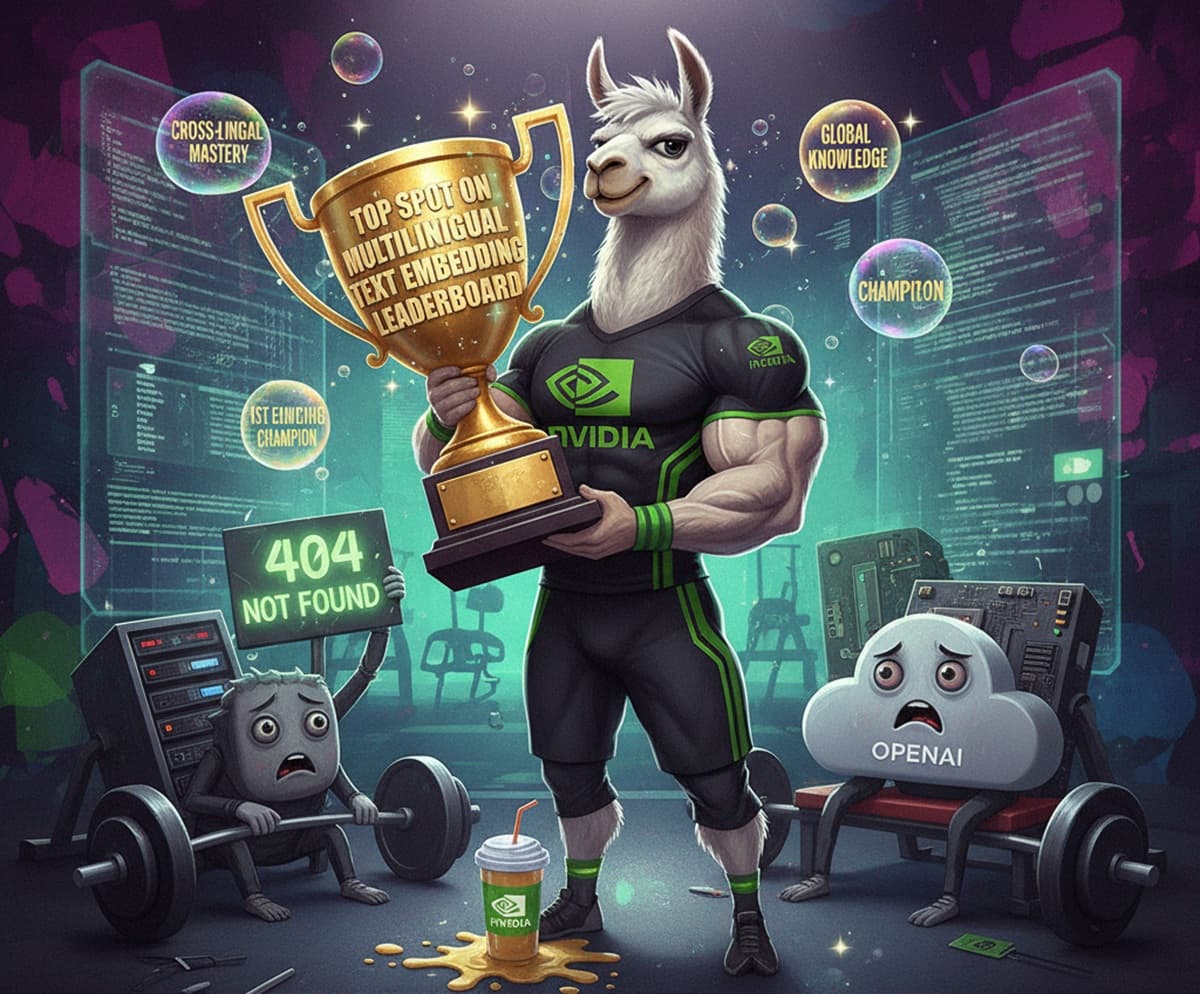 Cover Image for NVIDIA выпускает Nemotron-8B-Embed модель для генерации векторных представлений