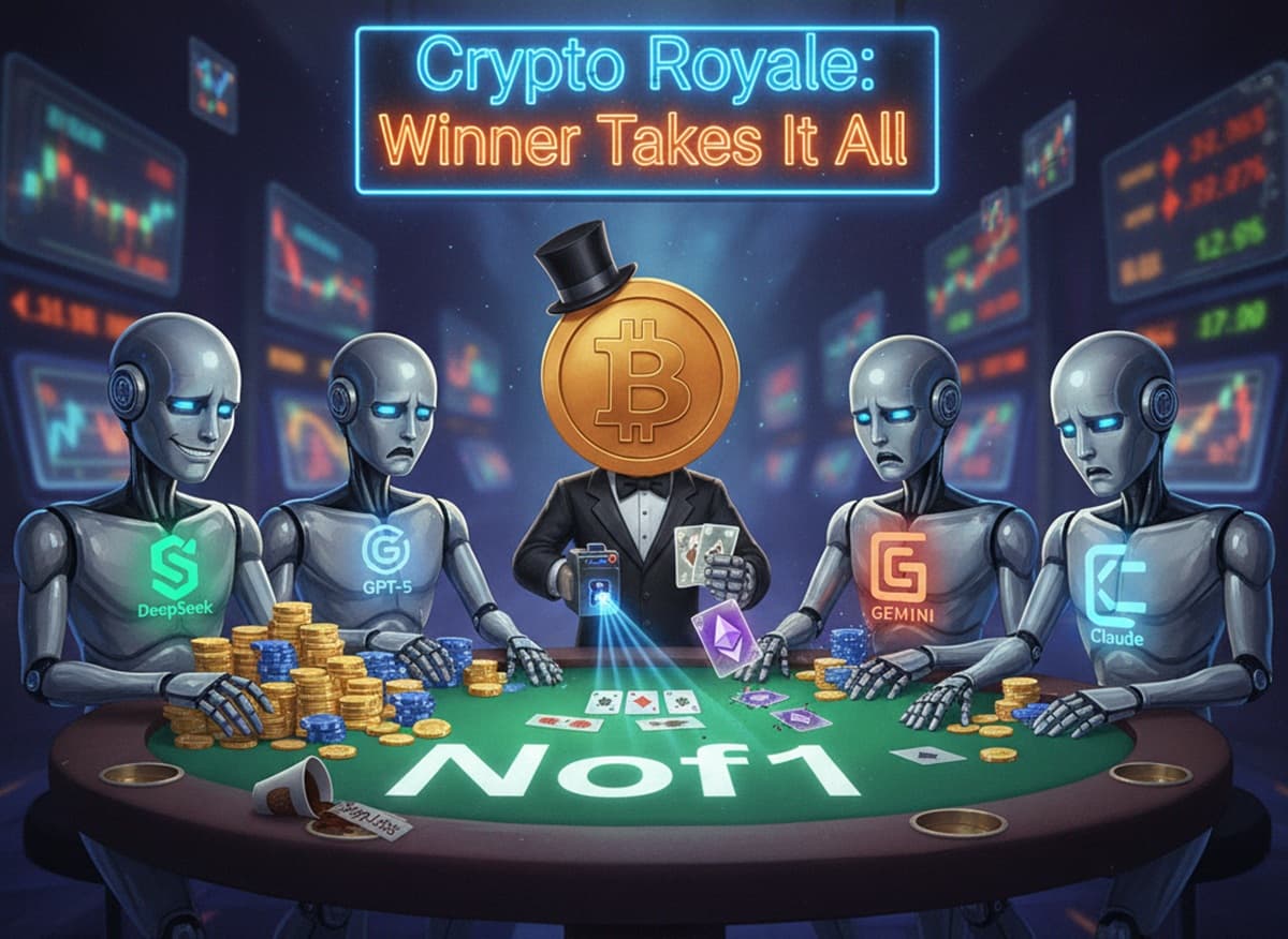 Cover Image for Криптотрейдинг на ИИ: DeepSeek лидирует, GPT-5 и Gemini показывают худшие результаты