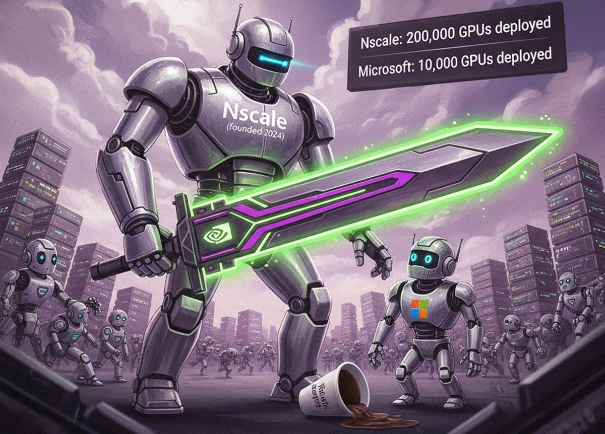 Cover Image for Стартап Nscale заключил крупнейшую сделку по поставке GPU для ИИ-инфраструктуры Microsoft