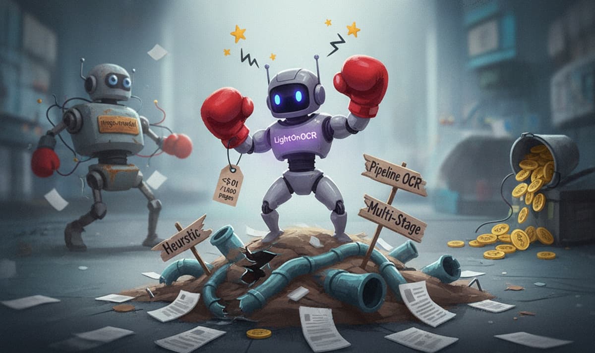 Cover Image for LightOnOCR-1B: модель для оптического распознавания текста с рекордной скоростью