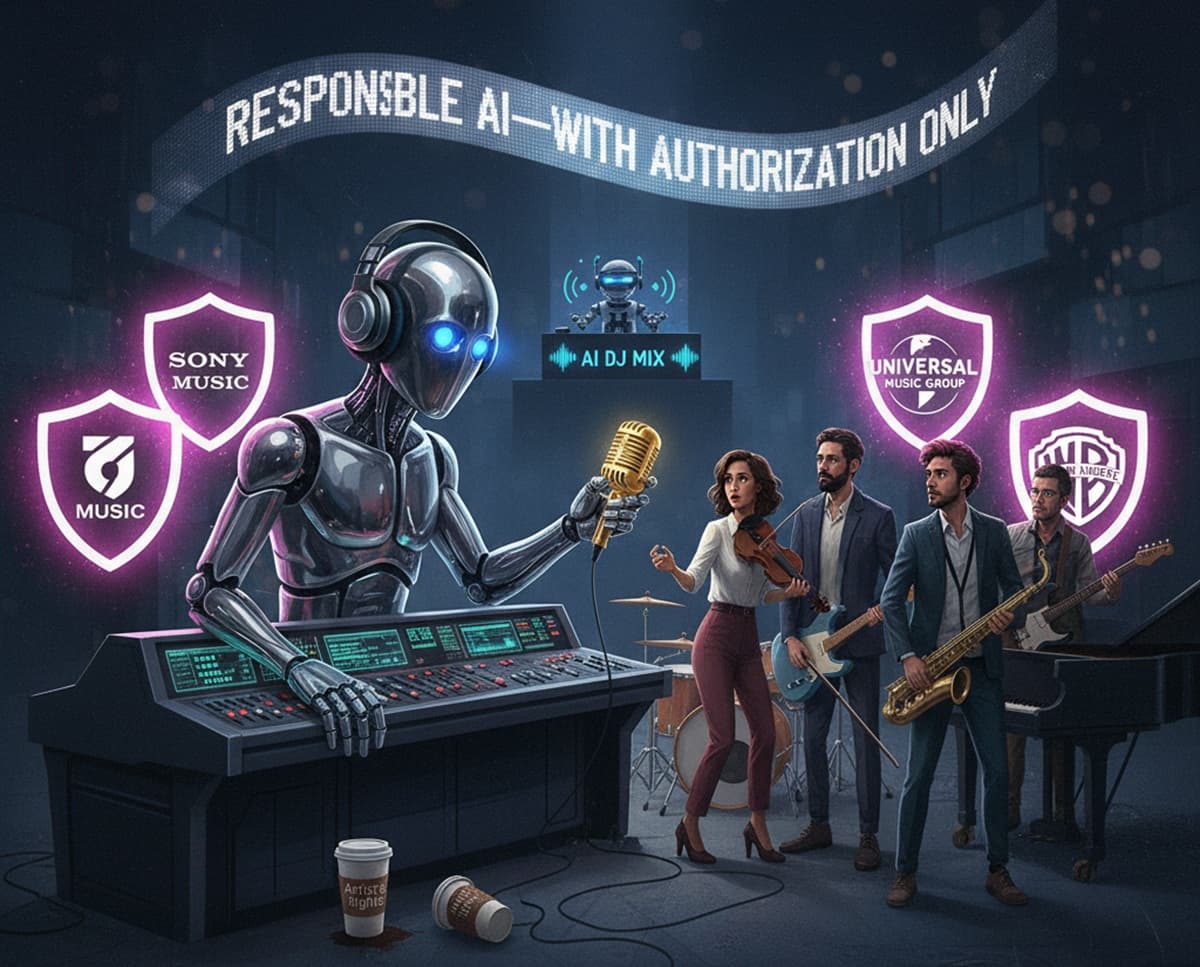 Cover Image for Spotify и крупные лейблы договорились о создании AI-музыки с защитой авторских прав