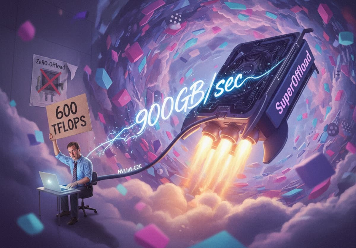 Cover Image for SuperOffload ускоряет обучение больших языковых моделей на суперчипах NVIDIA