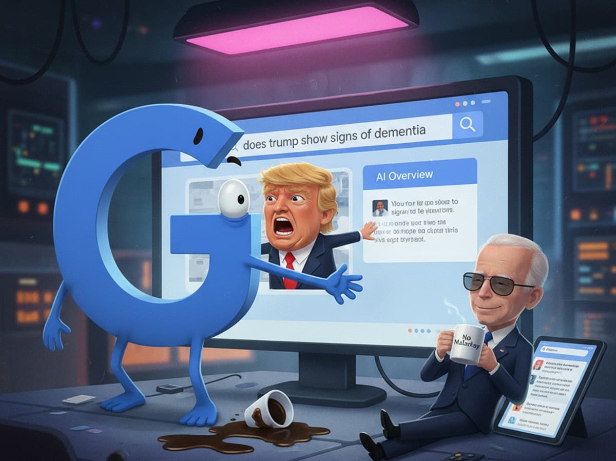 Cover Image for Google блокирует ИИ-поиск, если запрос касается деменции у Дональда Трампа