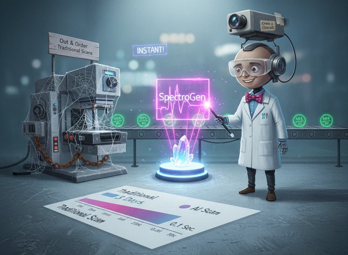 Cover Image for ИИ-инструмент SpectroGen от MIT точно имитирует результаты спектрального анализа материалов