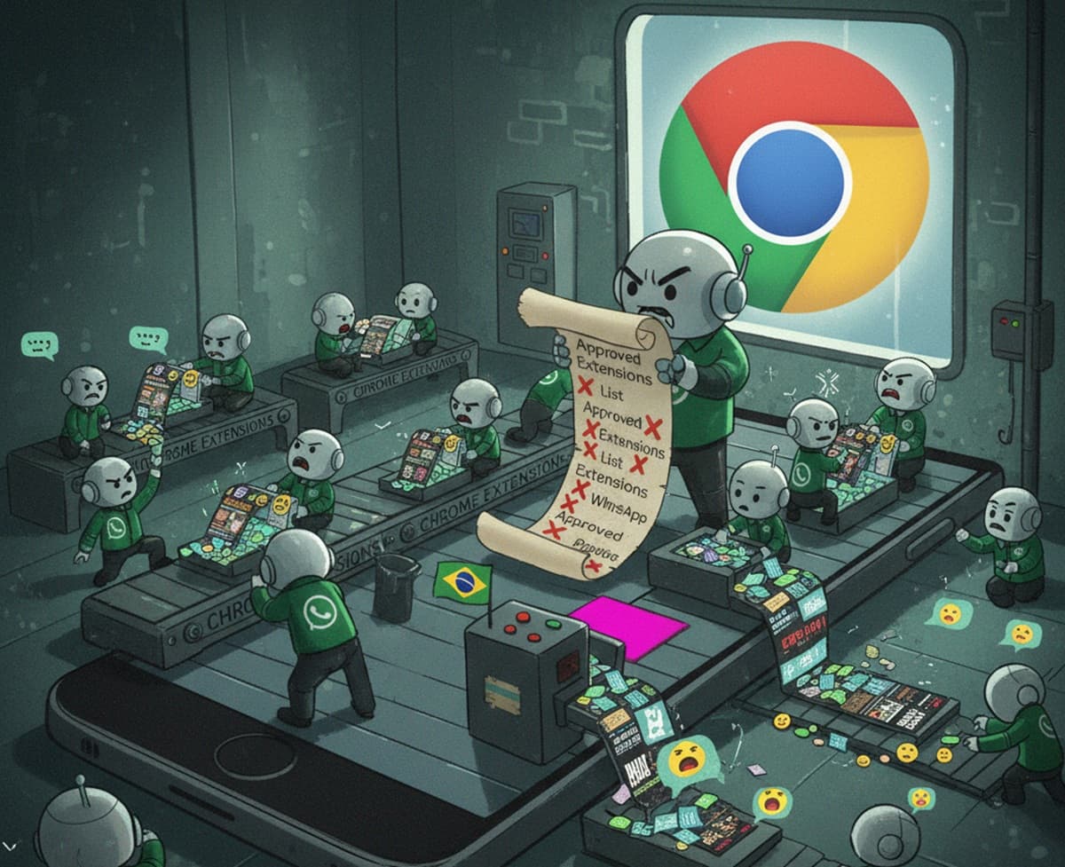 Cover Image for Опасные расширения Chrome массово крадут данные пользователей WhatsApp*