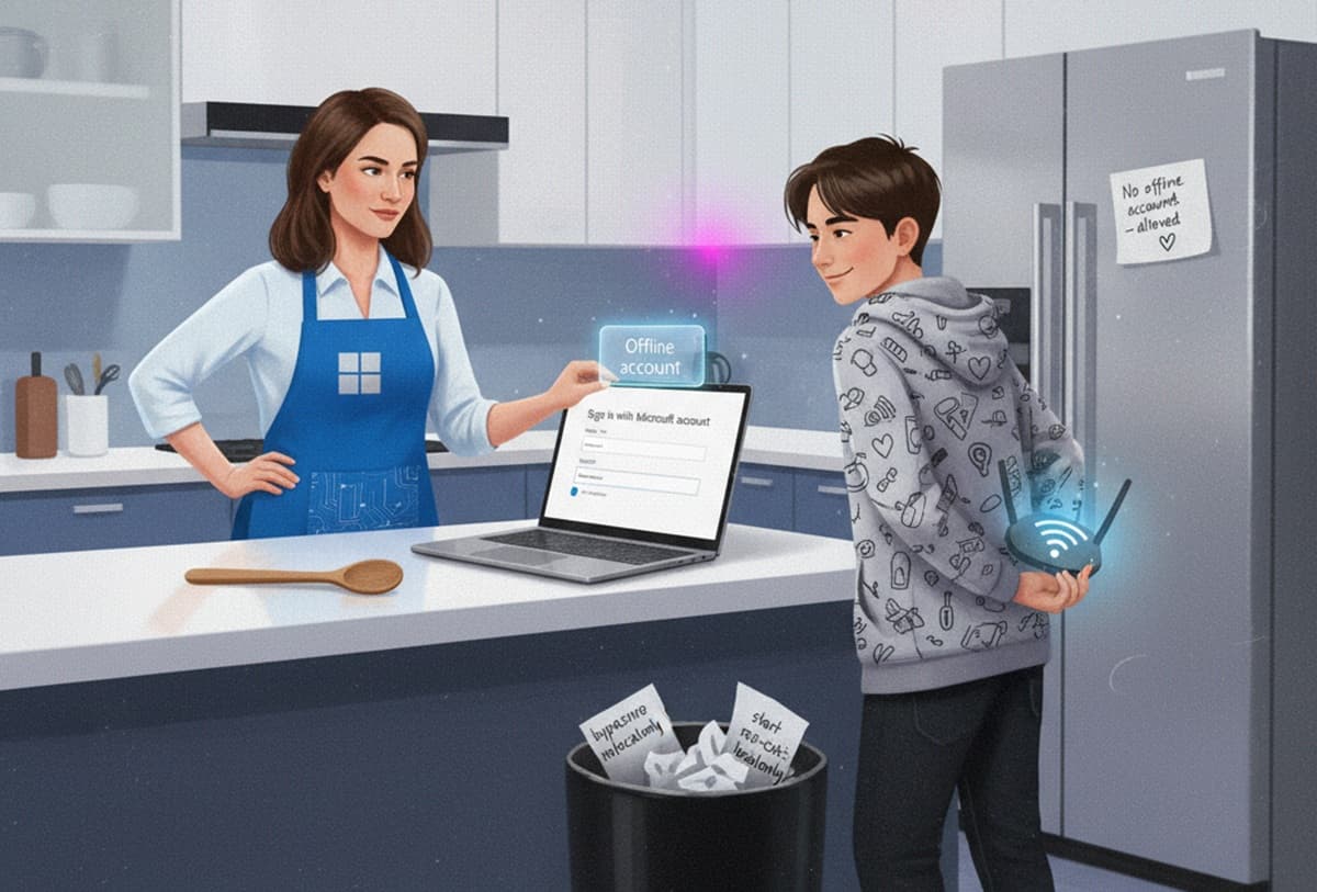 Cover Image for Ушла эпоха: в Microsoft закрыли лазейки для создания локальных учетных записей в Windows 11
