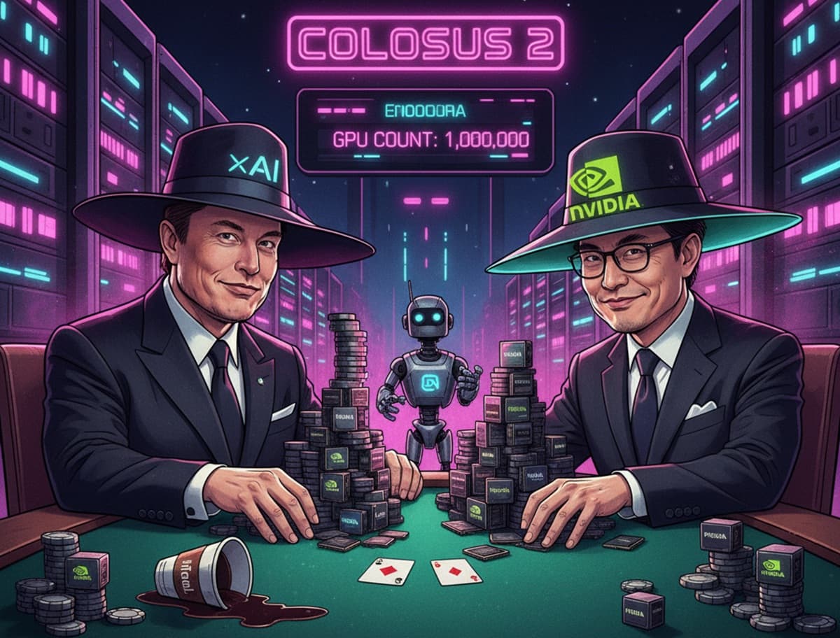 Cover Image for NVIDIA инвестирует $2 млрд в xAI для аренды GPU и расширения дата-центров