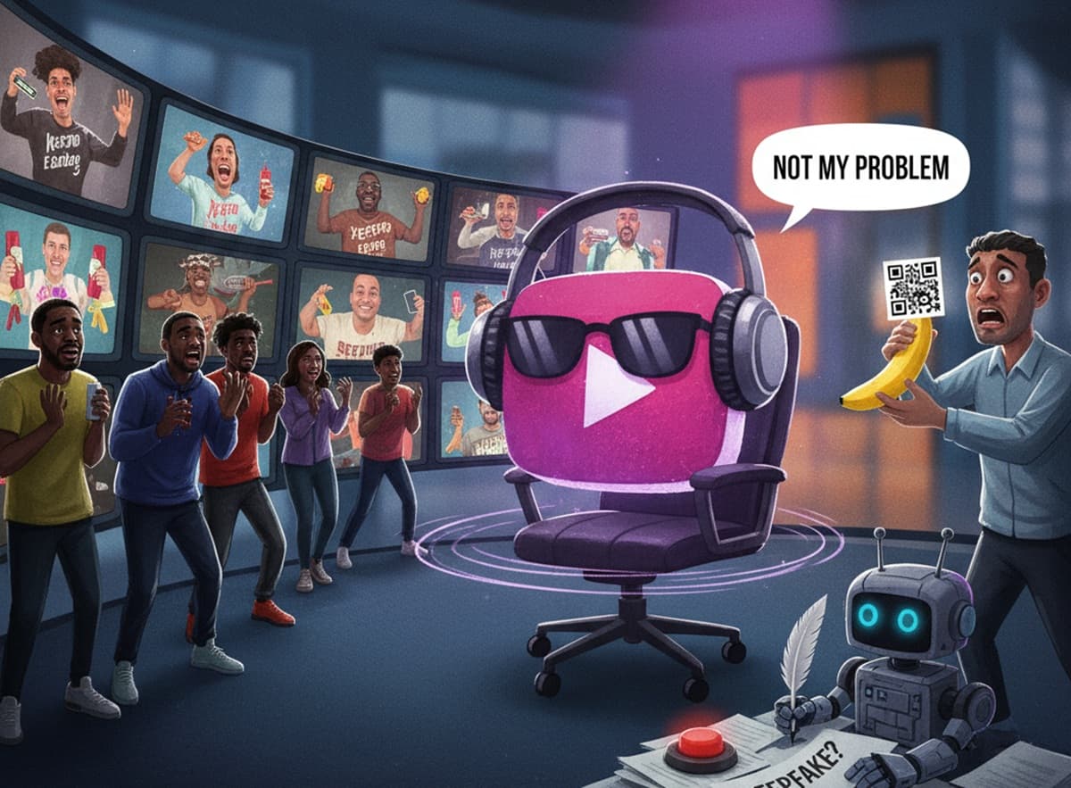 Cover Image for YouTube запускает систему обнаружения цифровых двойников для борьбы с AI-подделками