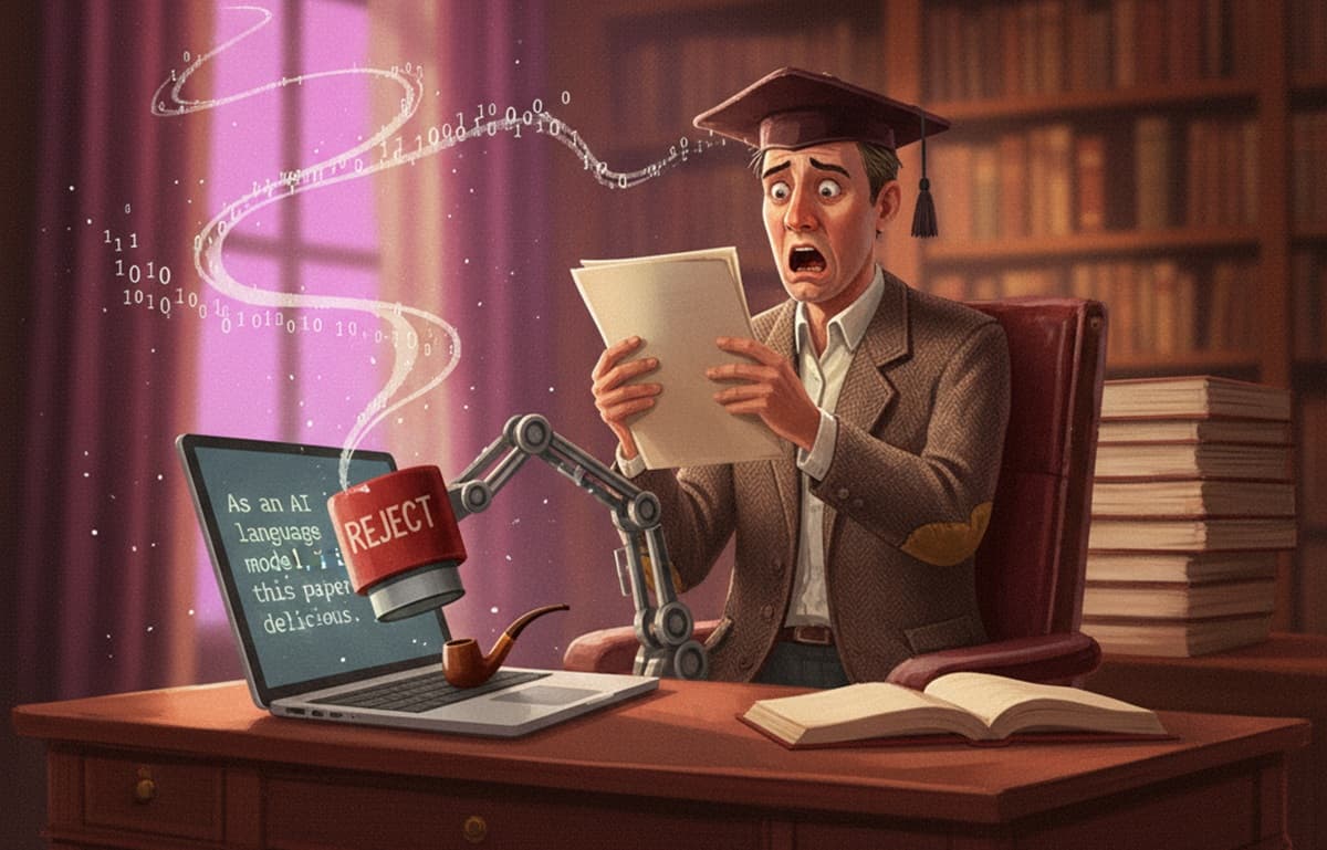 Cover Image for Авторы статей отзывают их из-за рецензентов, которые на самом деле — ИИ