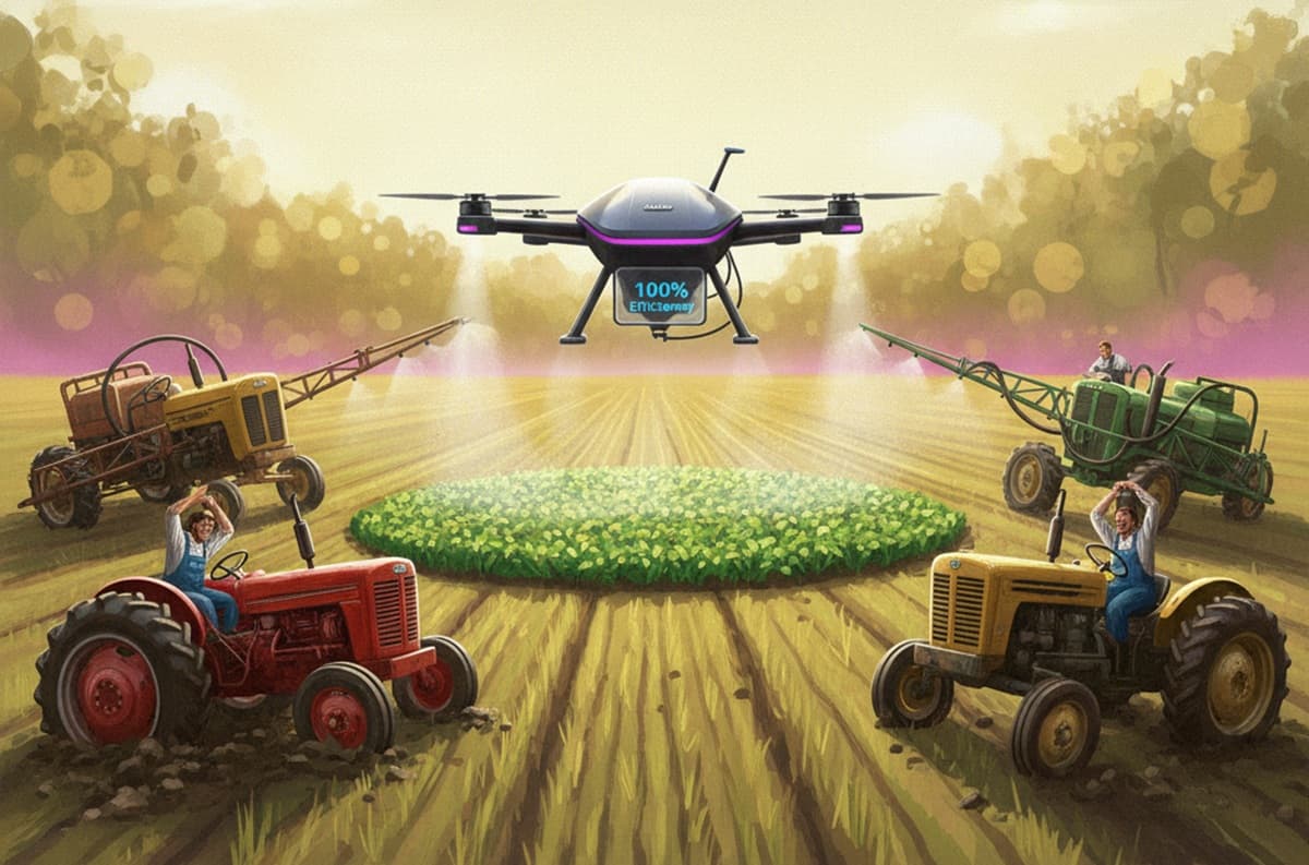 Cover Image for Семь ключевых преимуществ сельскохозяйственных дронов в 2026 году