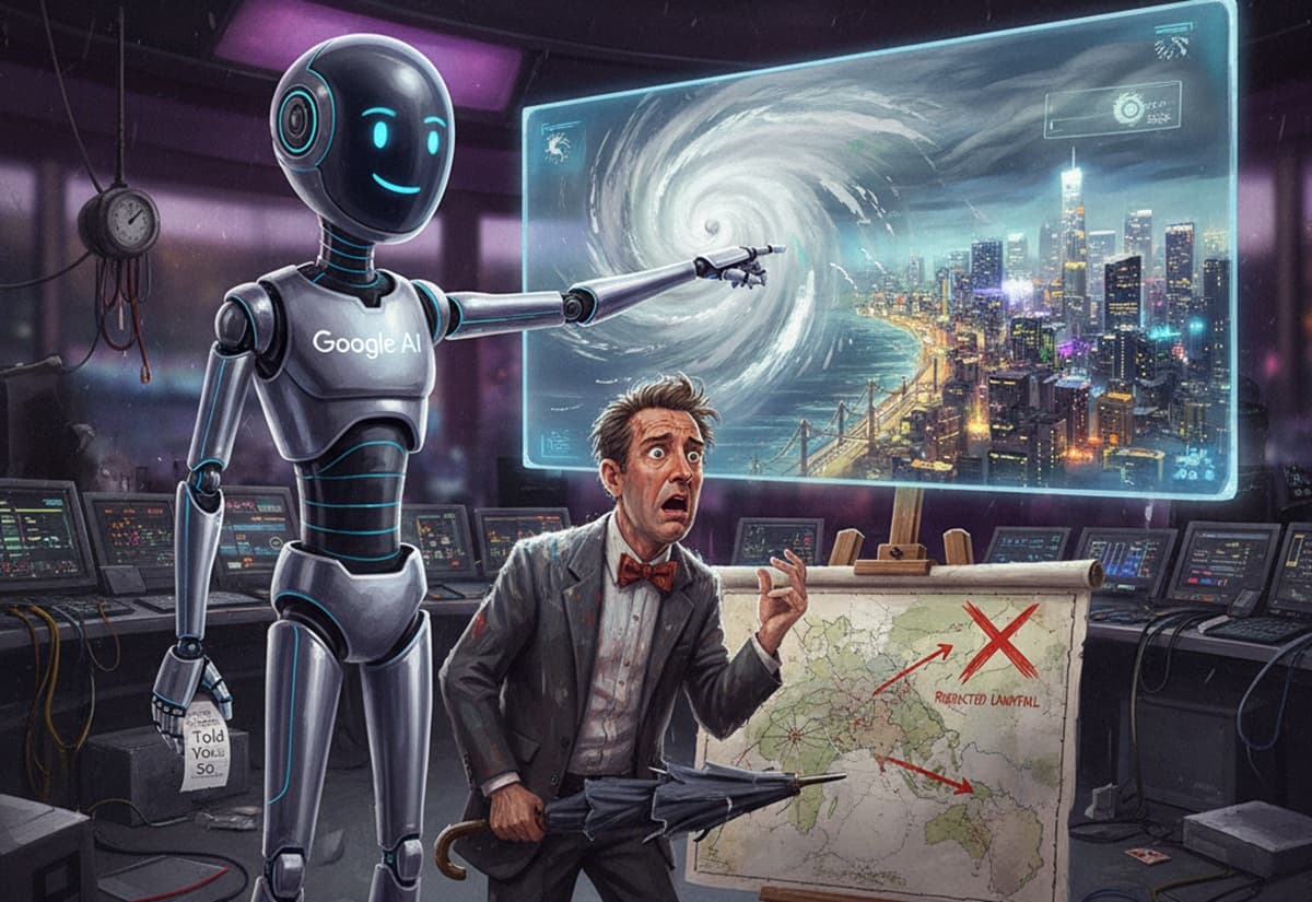 Cover Image for Модель от Google превзошла традиционные системы прогнозирования ураганов