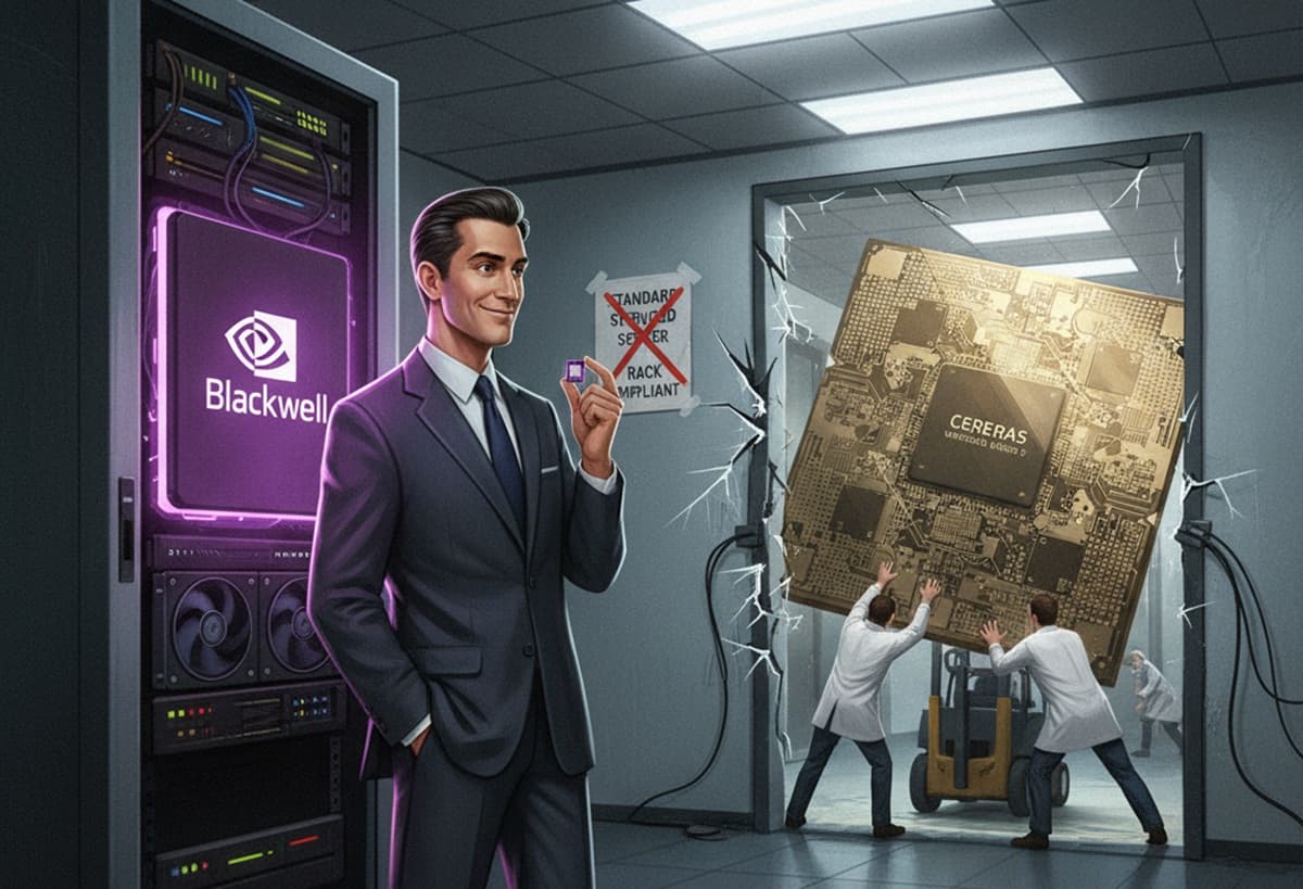 Cover Image for У Cerebras пятикратное превосходство над NVIDIA Blackwell в тестах GPT-OSS 120B
